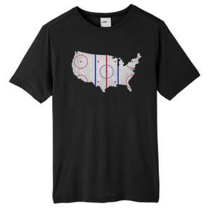 Hockey USA Map Tall Fusion ChromaSoft Performance T-Shirt