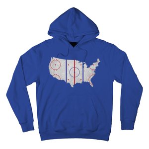 Hockey USA Map Hoodie