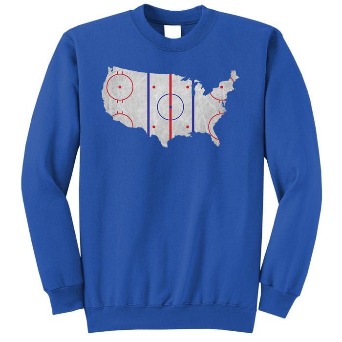 Hockey USA Map Sweatshirt