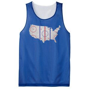 Hockey USA Map Mesh Reversible Basketball Jersey Tank