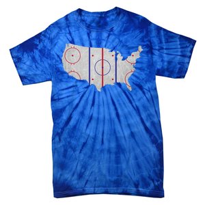 Hockey USA Map Tie-Dye T-Shirt