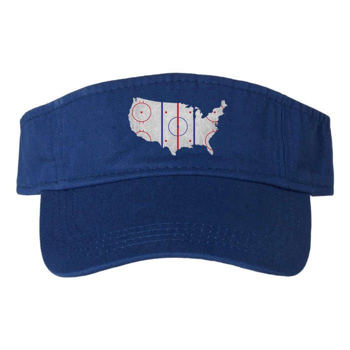 Hockey USA Map Valucap Bio-Washed Visor