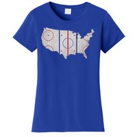 Hockey USA Map Women's T-Shirt