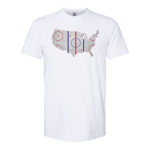 Hockey USA Map Softstyle CVC T-Shirt