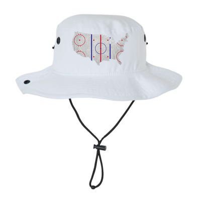 Hockey USA Map Legacy Cool Fit Booney Bucket Hat