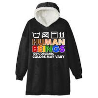 Human Beings 100 Percent Organic Colors May Vary Hooded Wearable Blanket