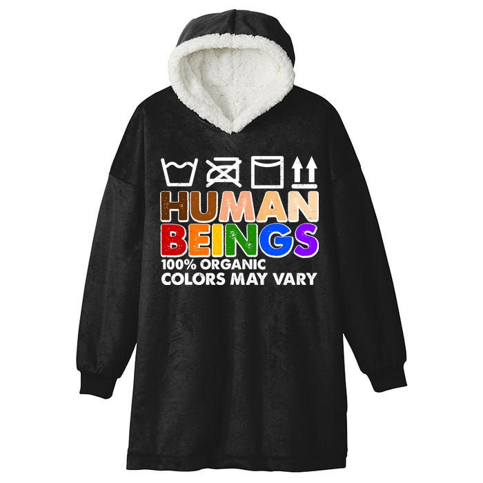 Human Beings 100 Percent Organic Colors May Vary Hooded Wearable Blanket