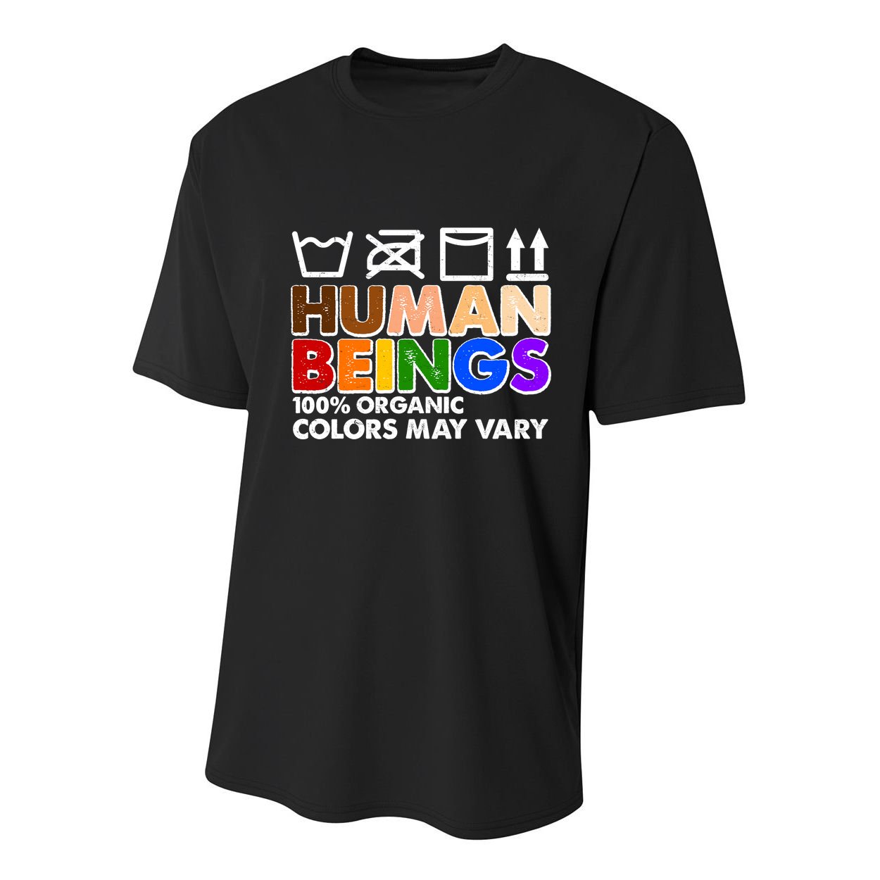 Human Beings 100 Percent Organic Colors May Vary Youth Performance Sprint T-Shirt