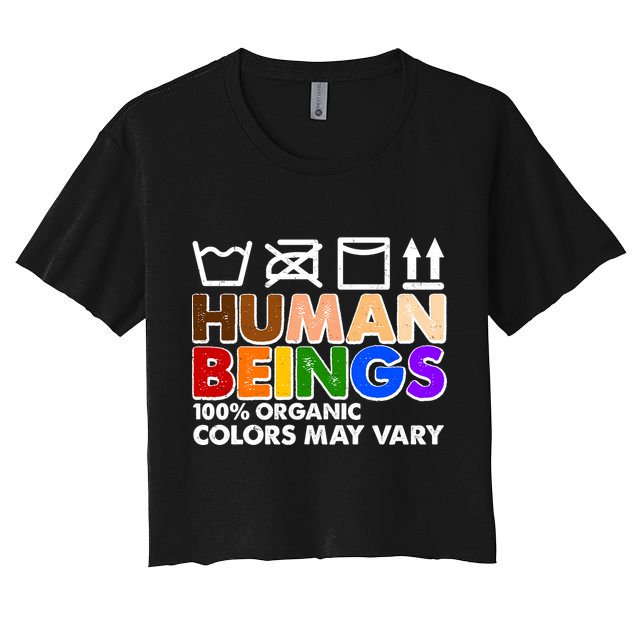 Human Beings 100 Percent Organic Colors May Vary Crop Top