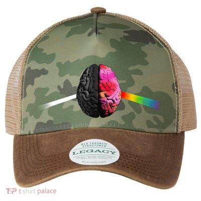 Human Brain Gay Rainbow Legacy Tie Dye Trucker Hat