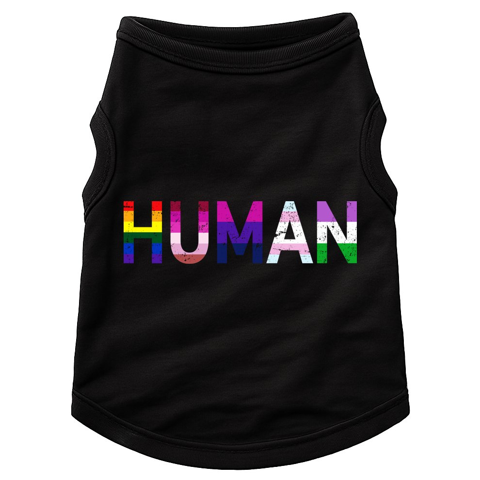 Human Flag LGBT Gay Pride Doggie Tank