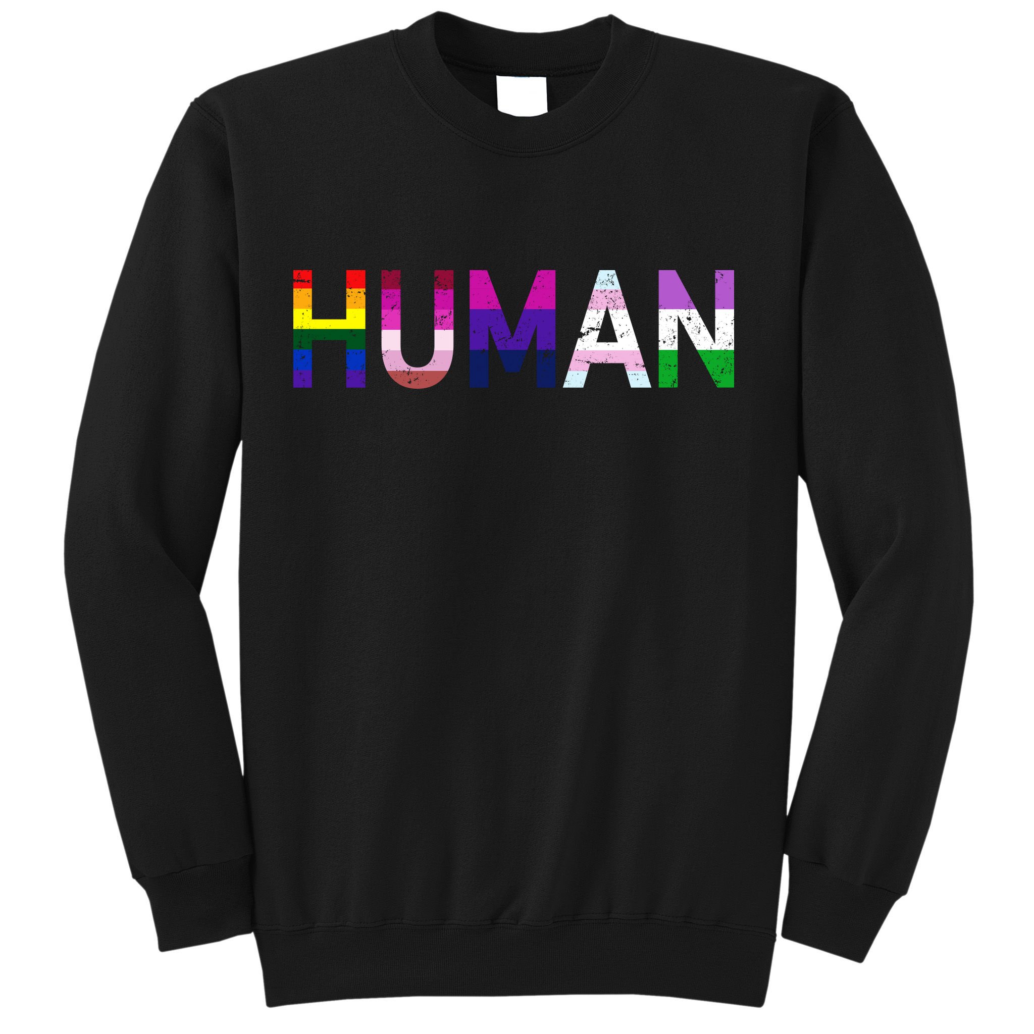 Human Flag LGBT Gay Pride Sweatshirt
