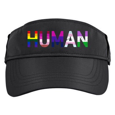 Human Flag LGBT Gay Pride Adult Drive Performance Visor
