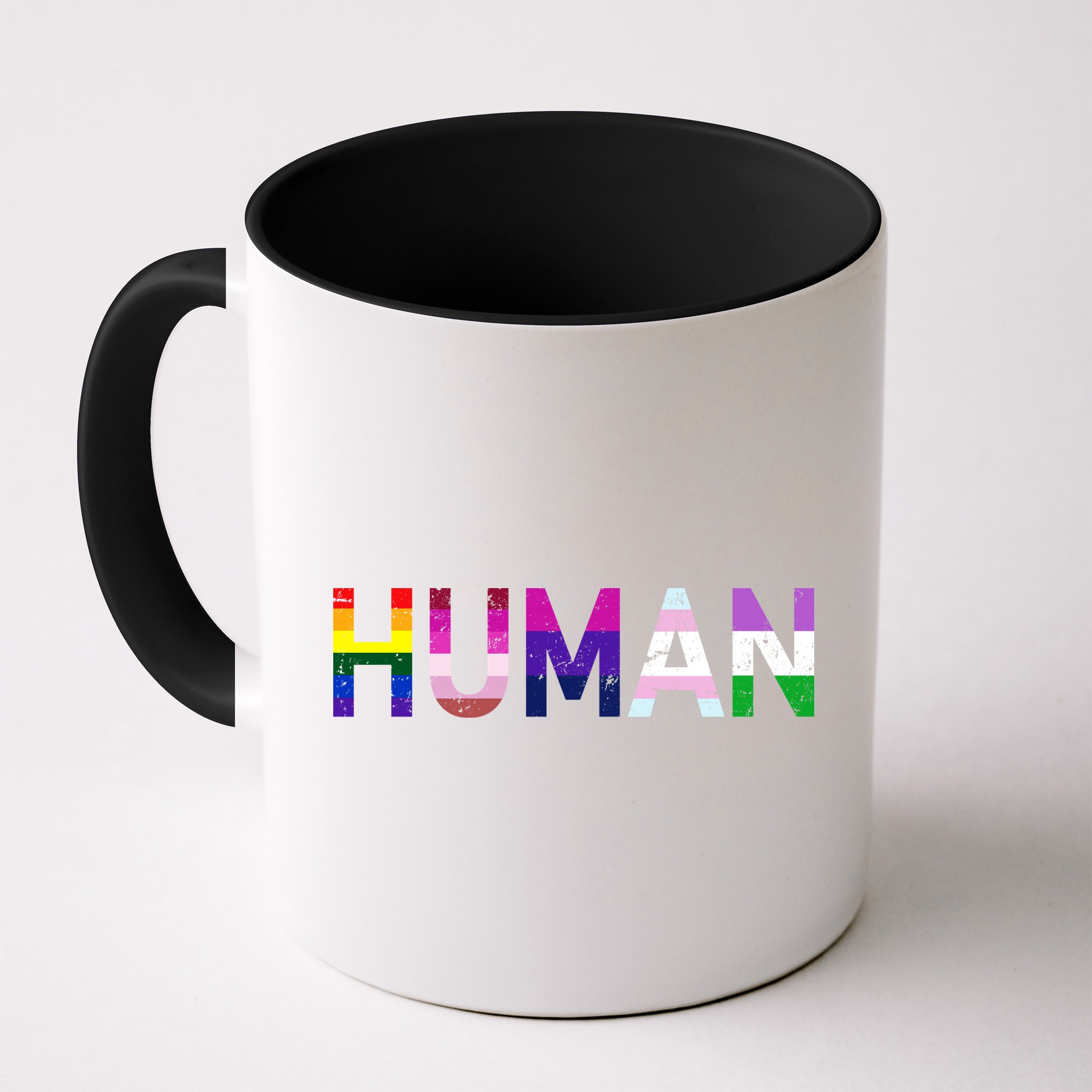 Human Flag LGBT Gay Pride Mug