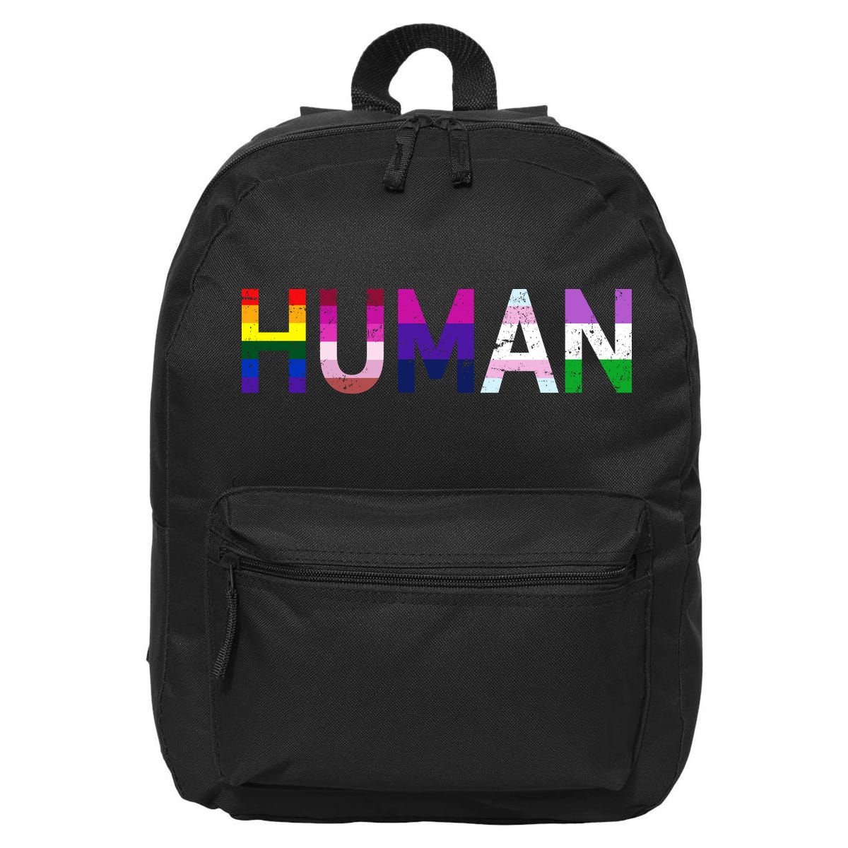 Human Flag LGBT Gay Pride 16 in Basic Backpack