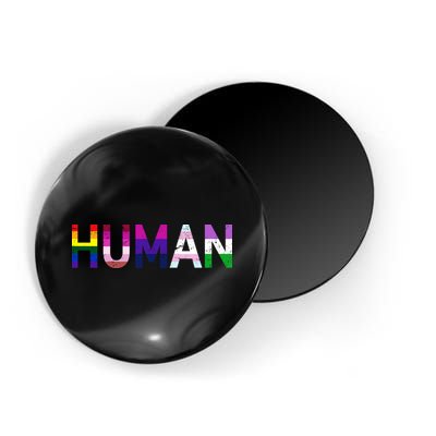 Human Flag LGBT Gay Pride Magnet