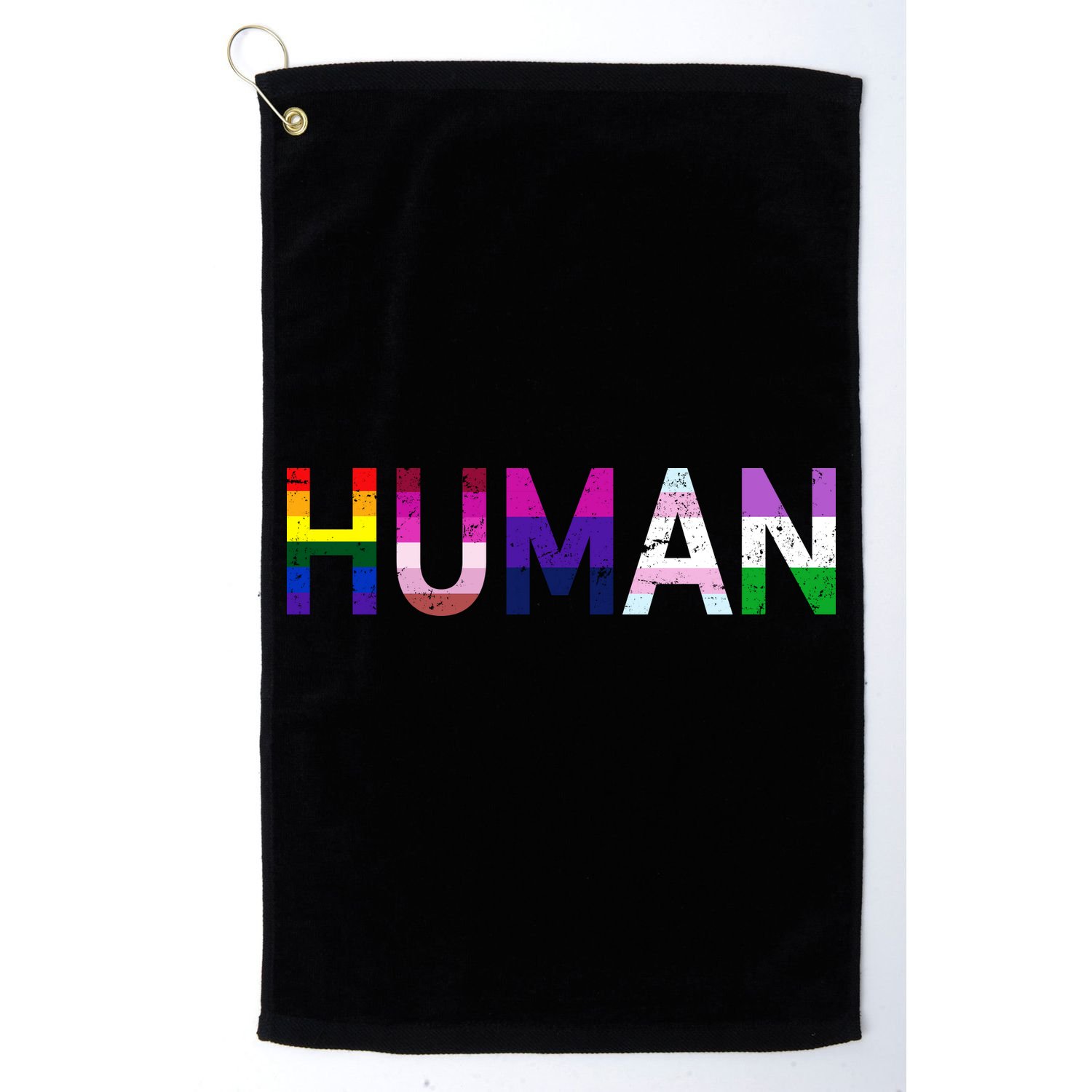Human Flag LGBT Gay Pride Golf Towel