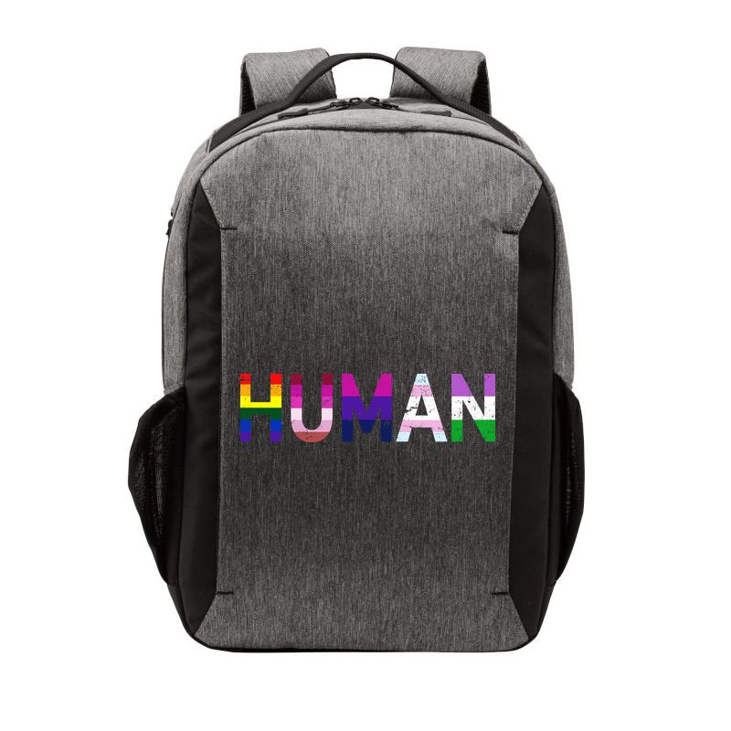 Human Flag LGBT Gay Pride Vector Backpack