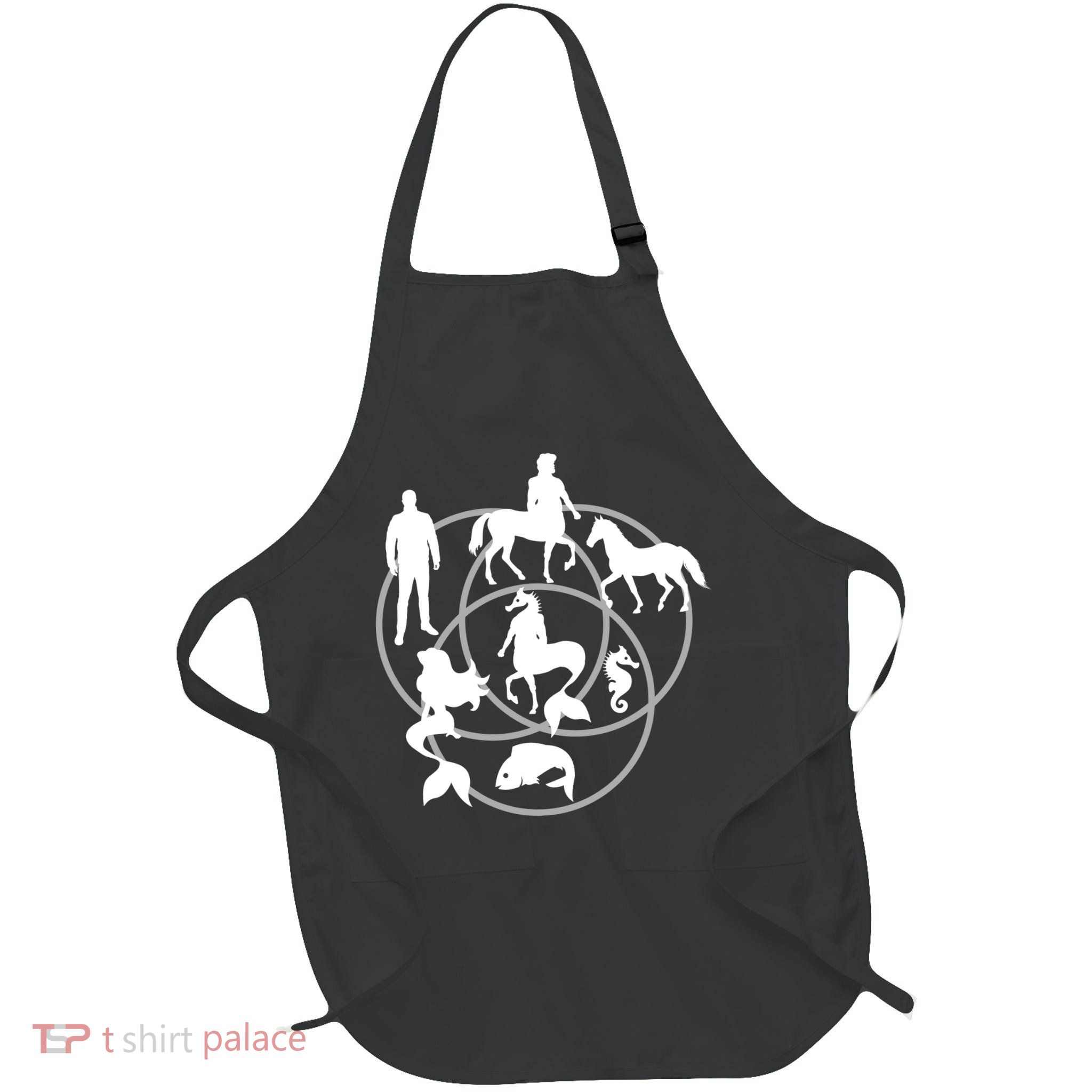 Human Horse Fish Venn Diagram Apron