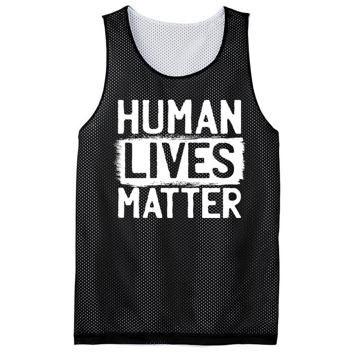 Human Lives Matter Mesh Reversible Basketball Jersey Tank