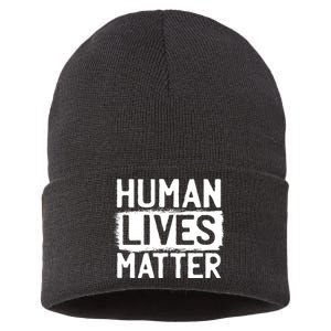 Human Lives Matter Sustainable Knit Beanie