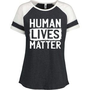 Human Lives Matter Enza Ladies Jersey Colorblock Tee