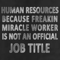 Human Resources Miracle Worker Adult Drive Performance Visor