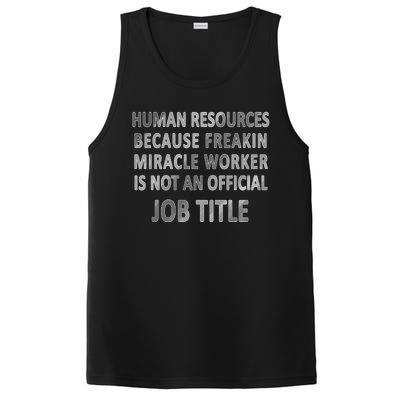 Human Resources Miracle Worker PosiCharge Competitor Tank