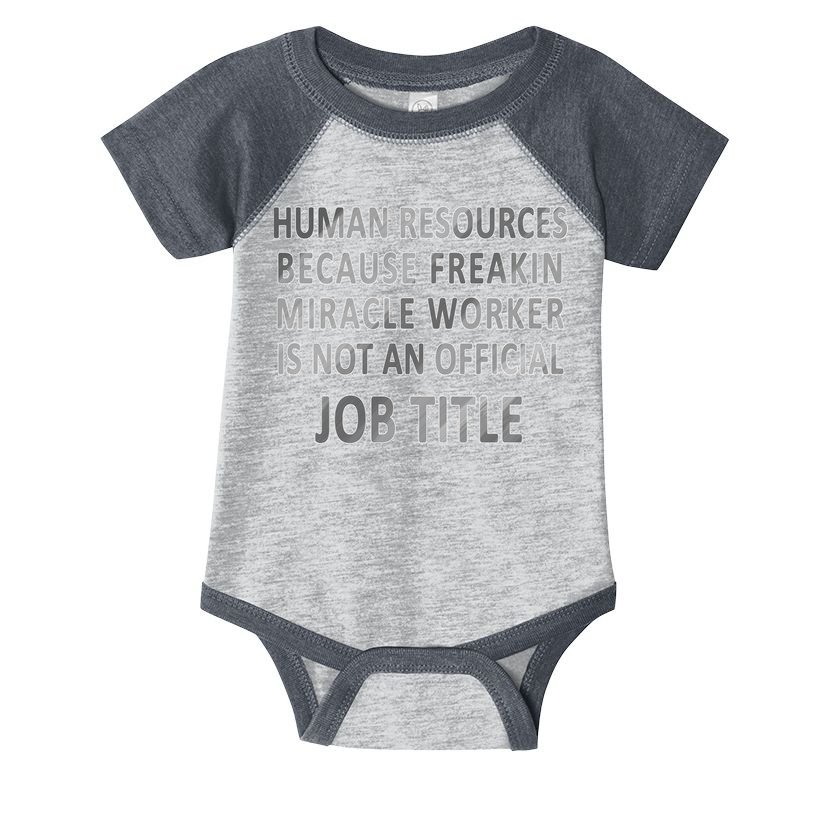 Human Resources Miracle Worker Infant Baby Jersey Bodysuit