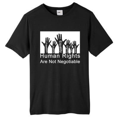 Human Rights Are Not Negotiable Tall Fusion ChromaSoft Performance T-Shirt