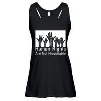 Human Rights Are Not Negotiable Ladies Essential Flowy Tank