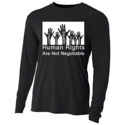 Human Rights Are Not Negotiable Cooling Performance Long Sleeve Crew