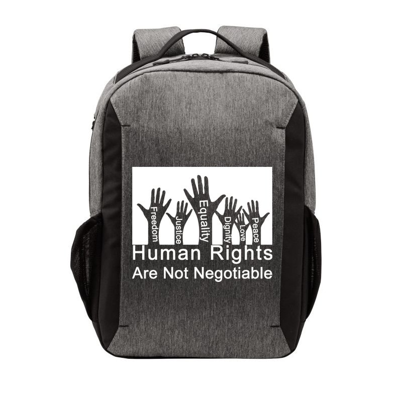 Human Rights Are Not Negotiable Vector Backpack