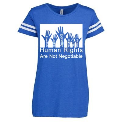 Human Rights Are Not Negotiable Enza Ladies Jersey Football T-Shirt