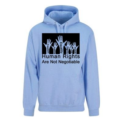 Human Rights Are Not Negotiable Unisex Surf Hoodie