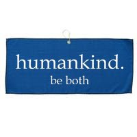 Humankind Be Both Large Microfiber Waffle Golf Towel