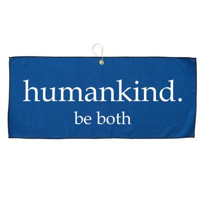 Humankind Be Both Large Microfiber Waffle Golf Towel