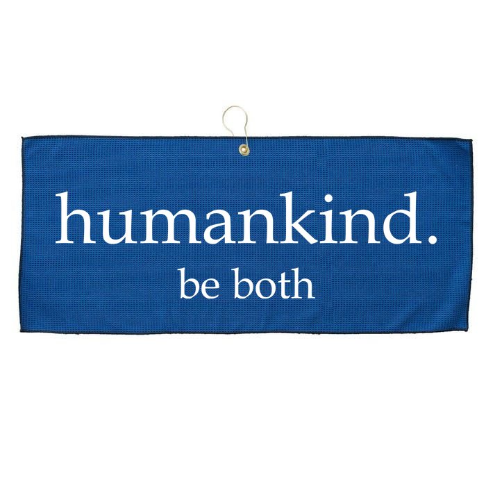 Humankind Be Both Large Microfiber Waffle Golf Towel