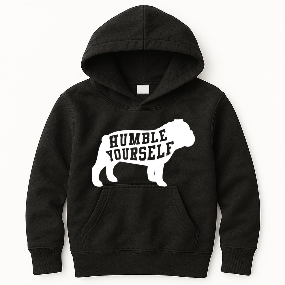 Humble Yourself Dog Kids Hoodie