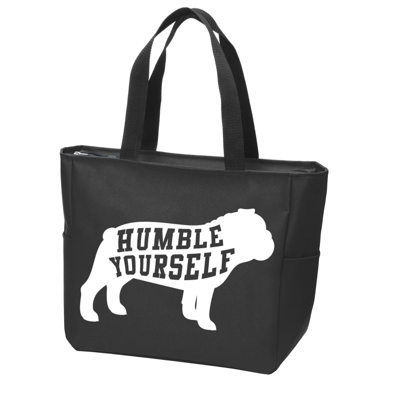 Humble Yourself Dog Zip Tote Bag