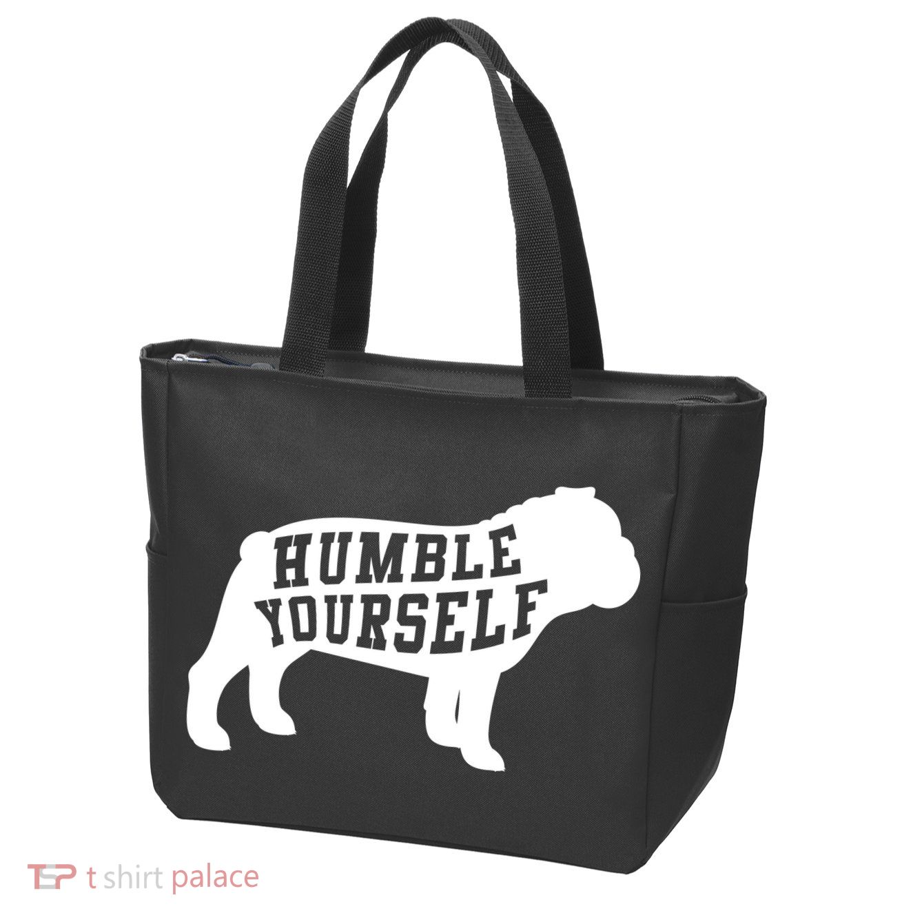 Humble Yourself Dog Zip Tote Bag