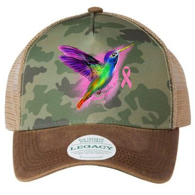 Humming Bird Breast Cancer Awareness Legacy Tie Dye Trucker Hat