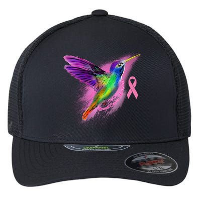 Humming Bird Breast Cancer Awareness Flexfit Unipanel Trucker Cap