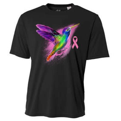 Humming Bird Breast Cancer Awareness Cooling Performance Crew T-Shirt