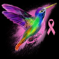 Humming Bird Breast Cancer Awareness Cooling Performance Crew T-Shirt