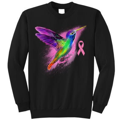 Humming Bird Breast Cancer Awareness Sweatshirt