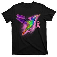 Humming Bird Breast Cancer Awareness T-Shirt