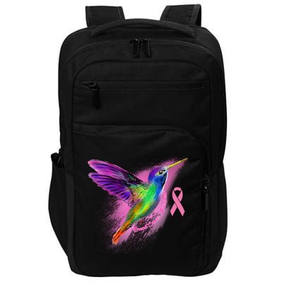 Humming Bird Breast Cancer Awareness Impact Tech Backpack