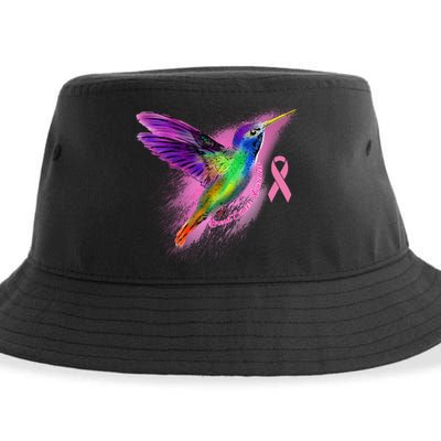 Humming Bird Breast Cancer Awareness Sustainable Bucket Hat