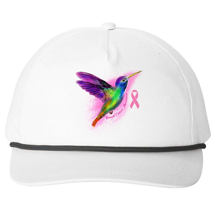 Humming Bird Breast Cancer Awareness Snapback Five-Panel Rope Hat